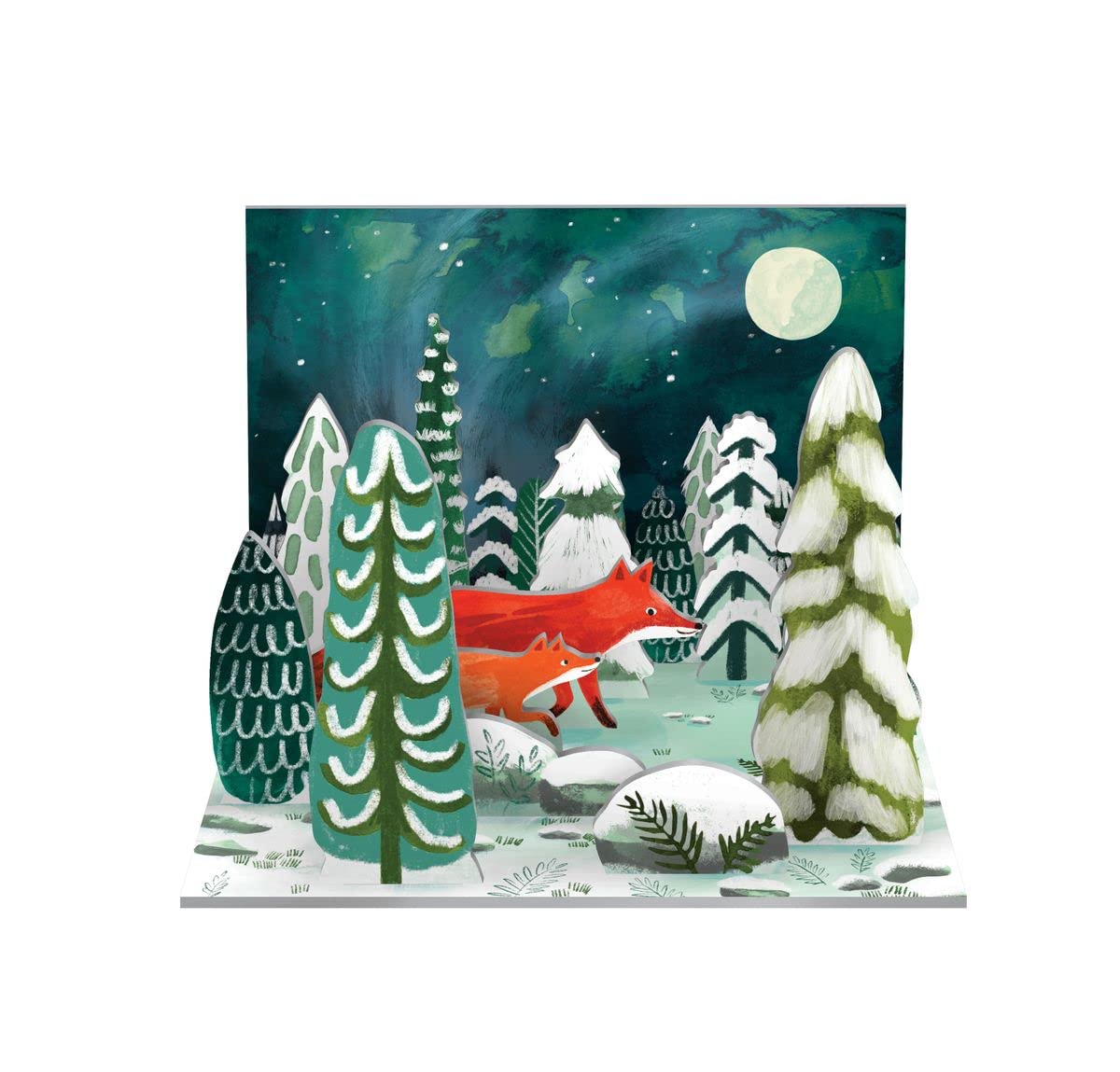 Roger la Borde Snowdomia Alpine Foxes Pop & Slot Festive Scene Decoration