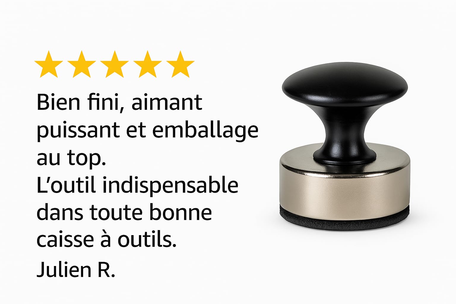 Aimant Détect PRO+ pour placo®, detection de rails et montants de cloisons sèches simple ET double épaisseur