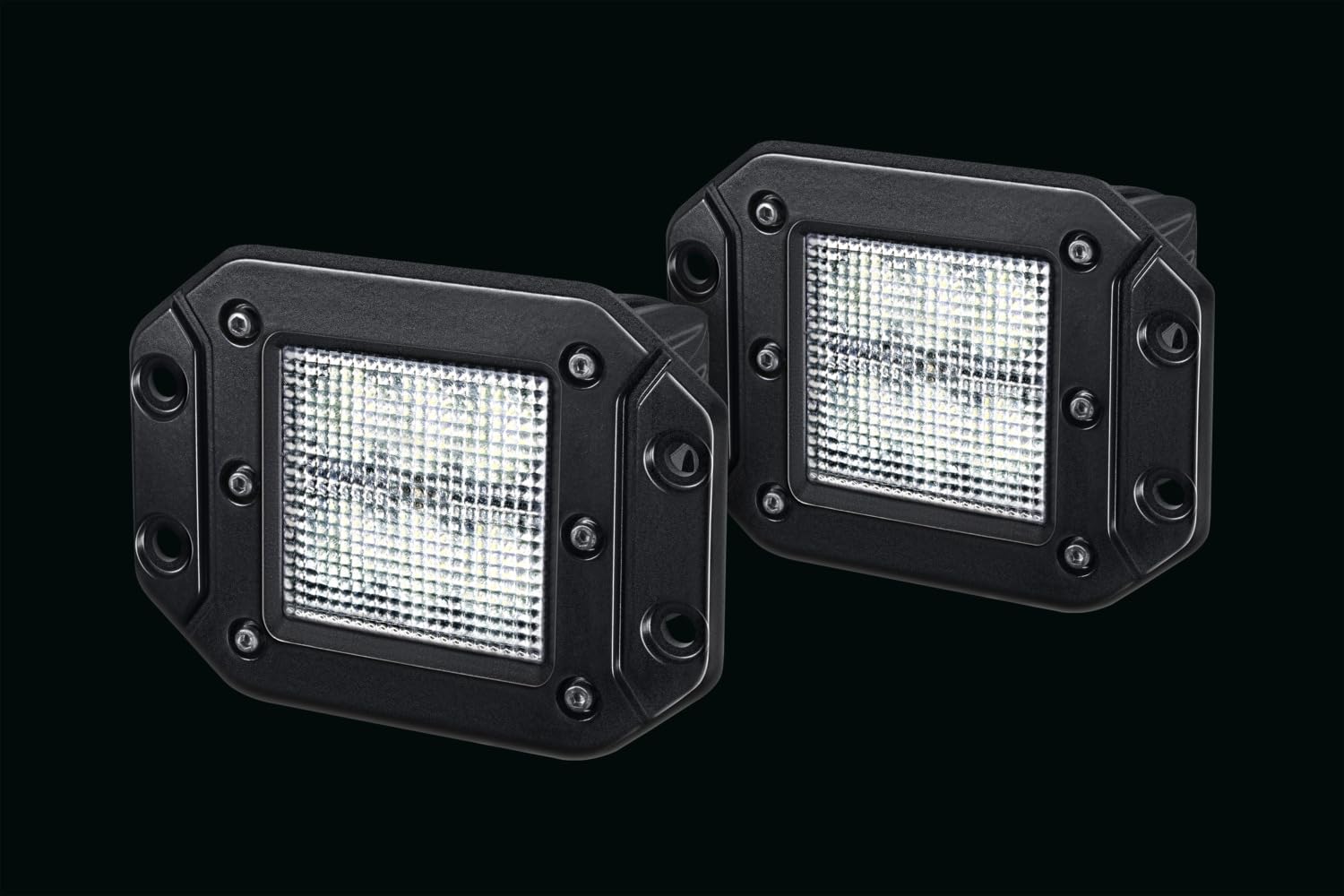 HELLA VALUEFIT 1GA 357 206-021 LED-Worklight - 12/30V - 1000lm - mounting - Four-point attachment - Short-Range Illumination - Cable: 260mm - Plug: DEUTSCH plug - Quantity: 2