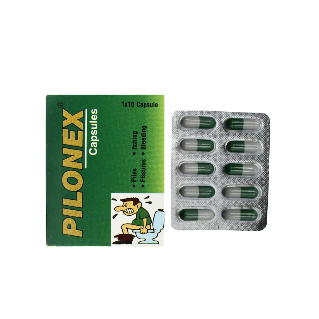 Dr. Vedas Ayurvedic Herbal Pilonex Capsules for Piles, Itching, Fissures and Bleeding - 10 Capsules, Pack of 4 (B0D39DMJ57) Amazon Price History, Amazon Price Tracker