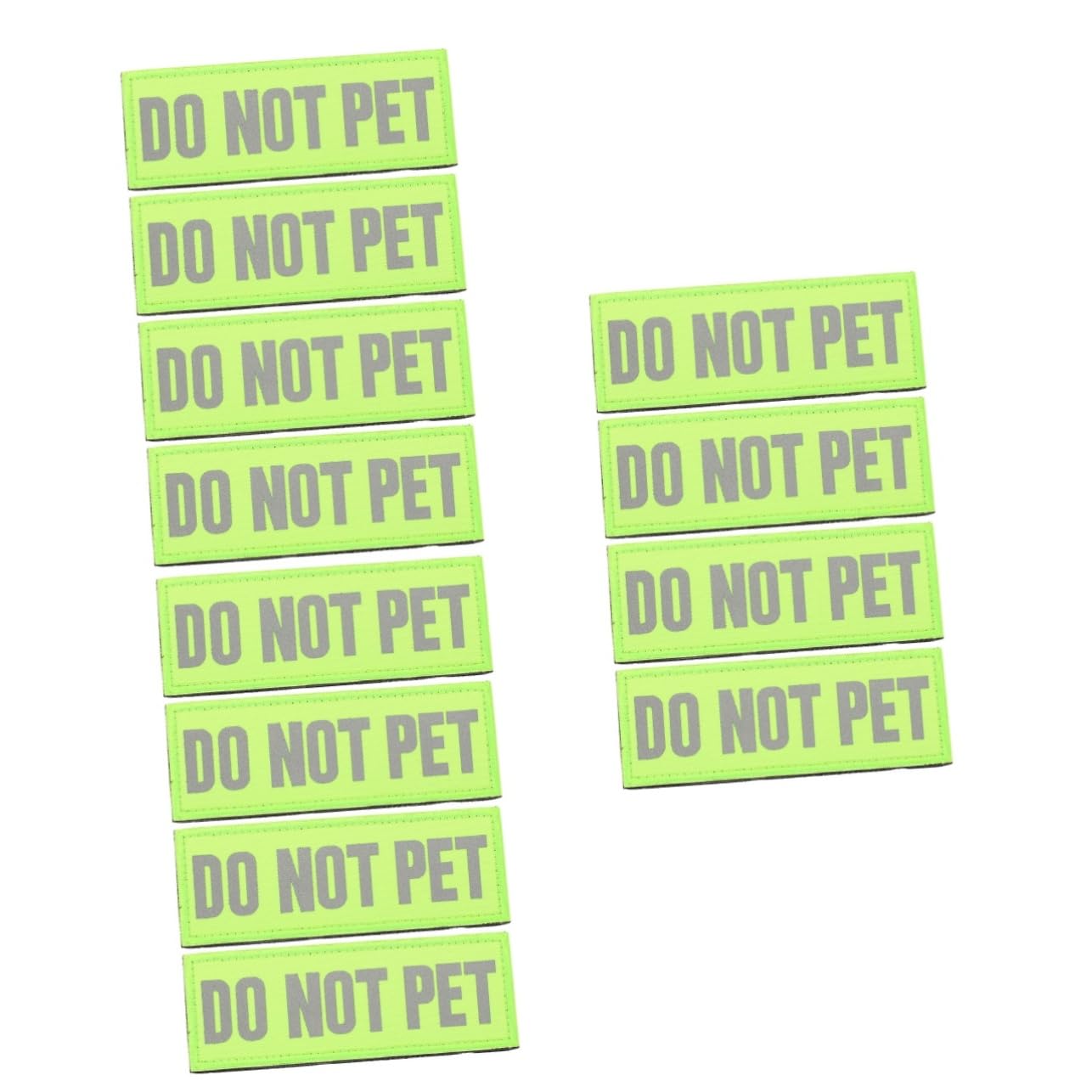 FRCOLOR 12pcs Dog Harness Patches Reflective Tags Service Dog Patches Pet Harness