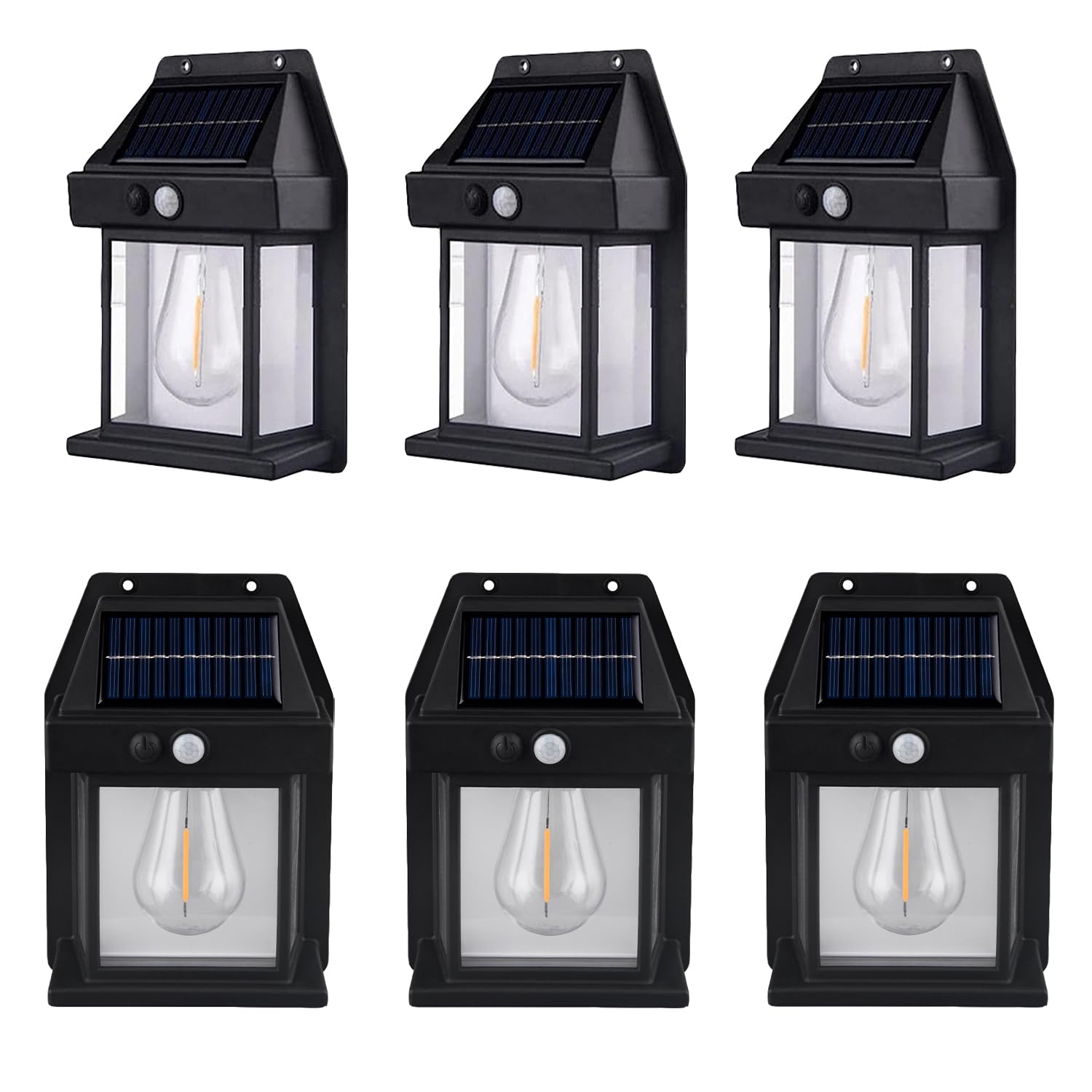 Solar Wandleuchte Außen Bewegungsmelder Solarleuchte mit 3 Modi Kabellos Wasserdicht Außenleuchte für Garten Terrasse Outdoor Zaun (6)