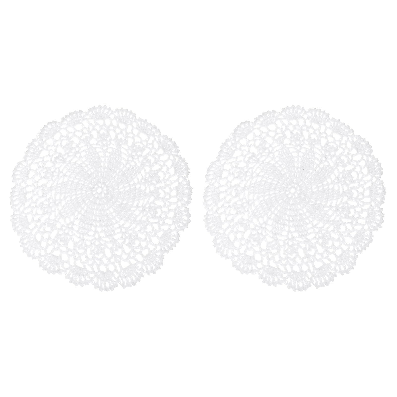 Napperon en crochet blanc 25,4 cm pour protéger vos tables avec élégance
