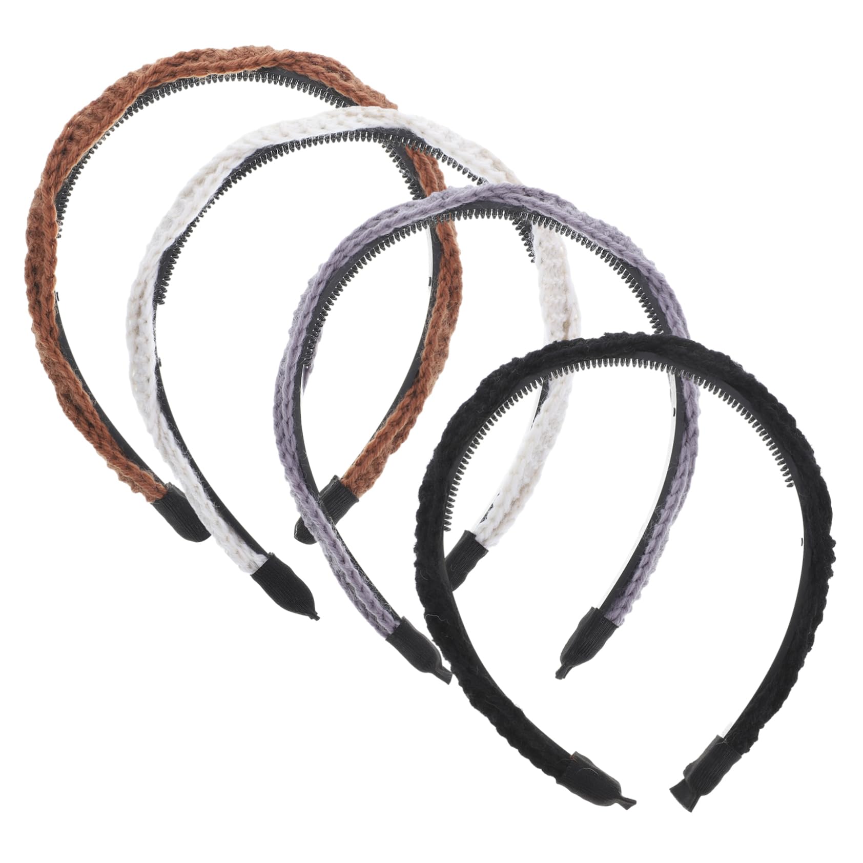 FRCOLOR 12stücke Teiliges Modischer Gestrickter Haarbänder Für Damen Elastische Haarschmuck-accessoires Für Verschiedene Anlässe Und Outfits