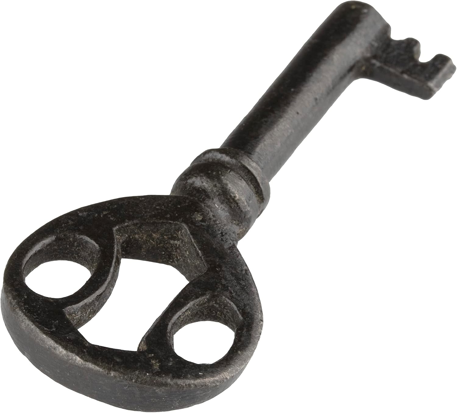UNIQANTIQ HARDWARE SUPPLY Steel Skeleton Key for Cabinet, Grandfather Clock Doors, Dresser Drawers - Hollow Barrel Key Replacement - Antique Skeleton Keys for Furniture | SK32-S