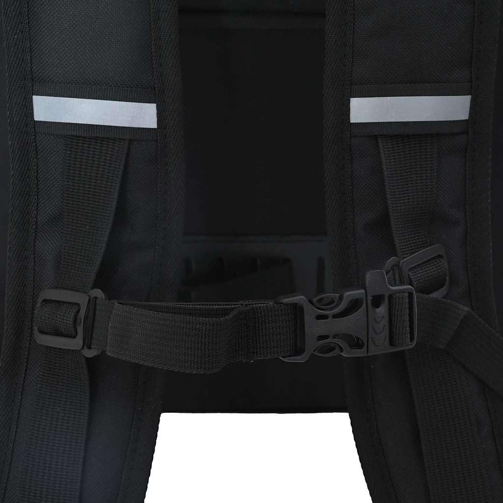 Torba rowerowa czarna z poliestru 33 x 16 x 60 cm z antypoślizgowym pokrowcem na siedzisko i ergonomiczną wyściółką żelową do trekkingu, miasta, MTB, roweru elektrycznego i długich tras