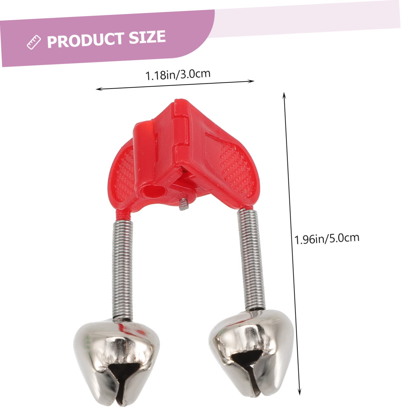 KICHOUSE Fishing Rod Alarm Bells 50pcs Portable Fishing Alert Bells Sturdy Metal for Rods