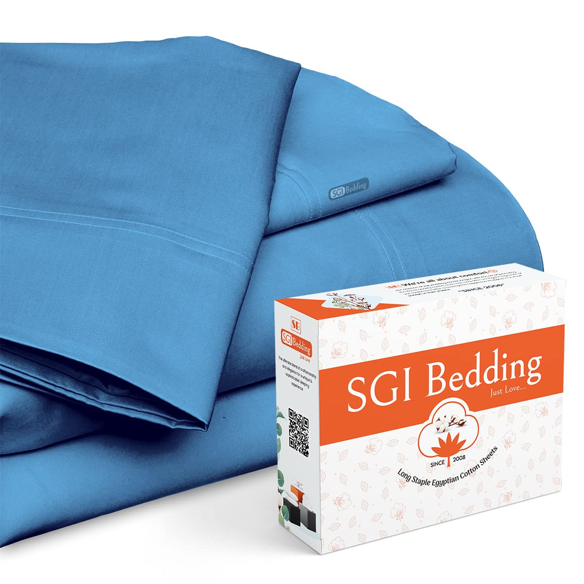 1000 TC 100% Egyptian Cotton 4 Piece Sheet Set King Size Mediterranean Solid # Exotic Bedding Collection for India