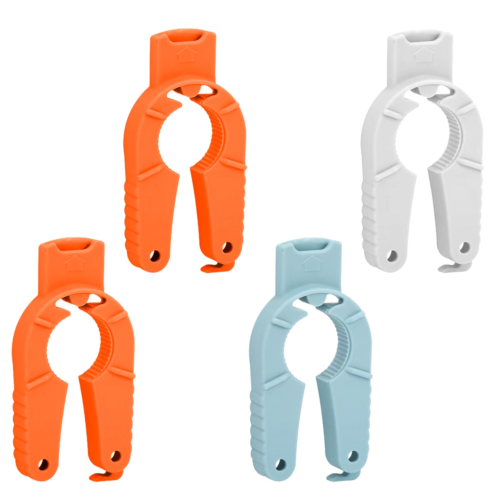 Bottle Openers for Arthritic Hands - TRACOMPAN 4 Pack Plastic Ergonomic Jar & Can Opener for Arthritic Hands with One-Handed Design, Bottle Cap Opener Aid for Weak Hands, Seniors, Elderly