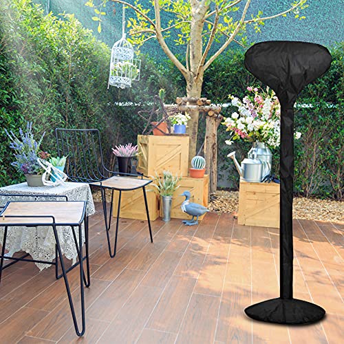 WMLBK Elektrischer Terrassenheizer Full Cover- Wasserdicht, Wetterfest, UV- Schutz, Gartenabdeckung für Heizstrahler mit 52 cm Garten- Quarz- Heizkopfbreite und 180 cm Höhe-8
