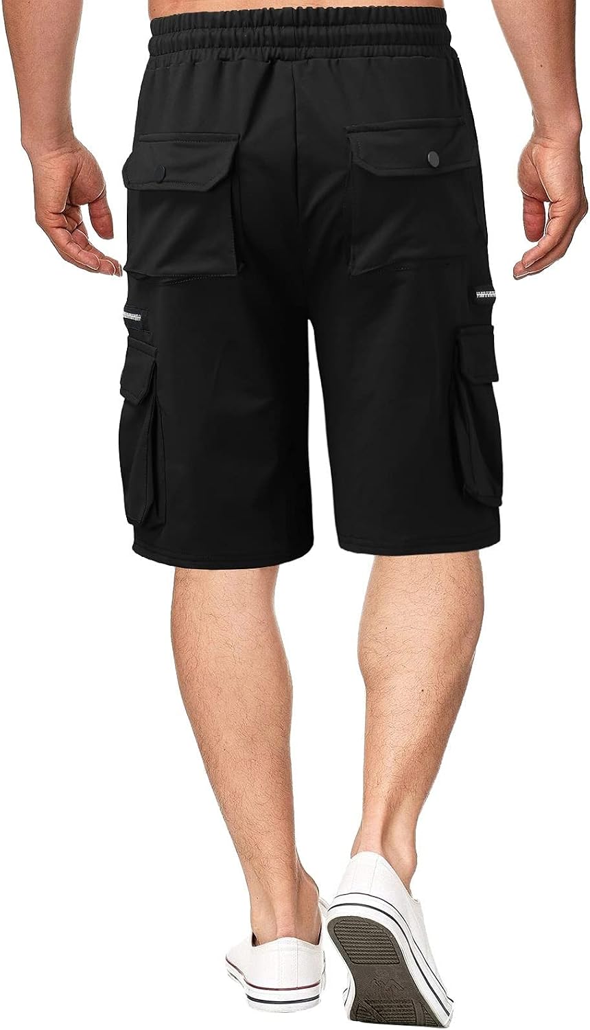 RTRDE Men's Shorts Casual Hiking Cargo Shorts Work Casual Summer Lightweight Bermuda Shorts with Pockets Golf, M-4XL