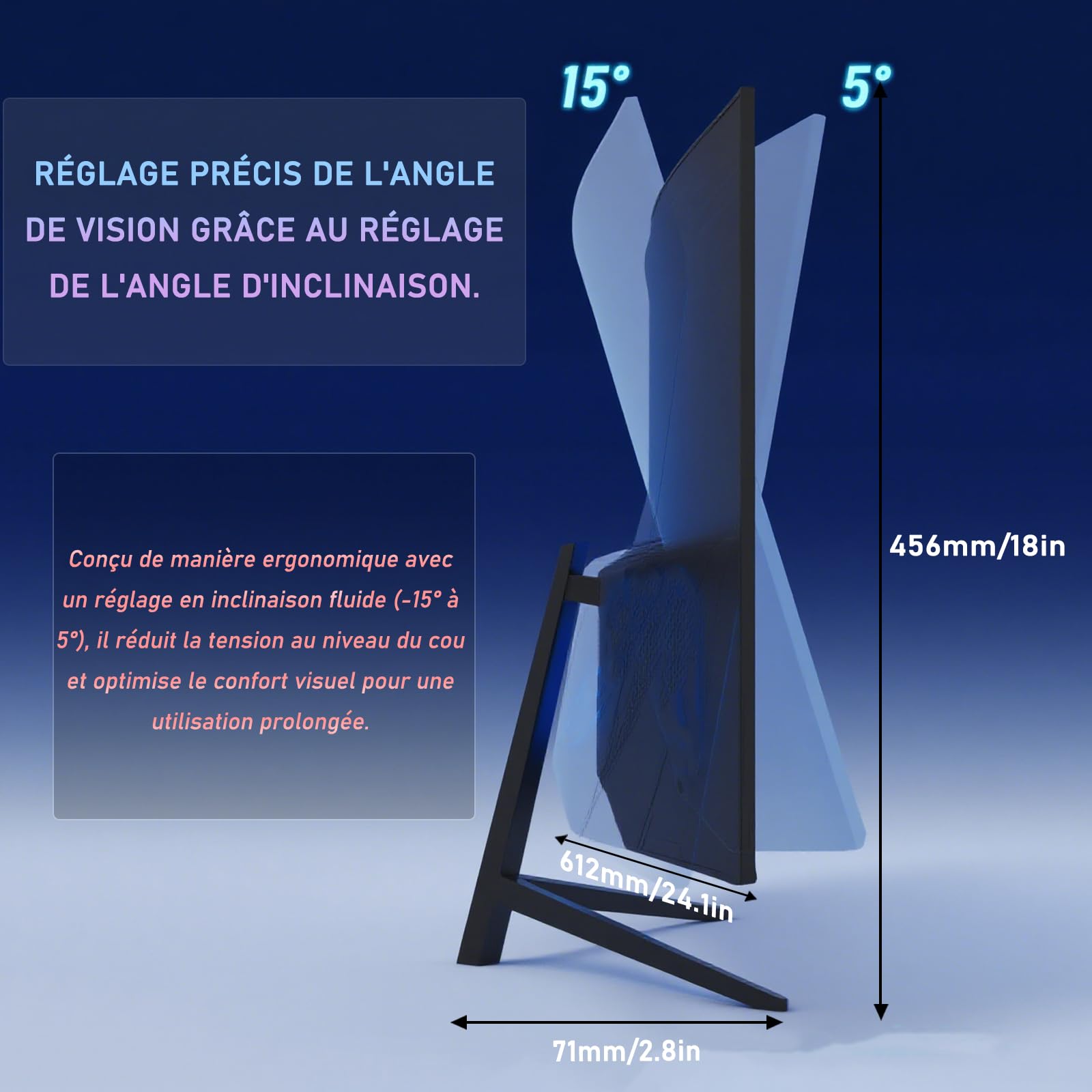 VJCSTAR Écran PC Gamer Incurvé QLED 27 Pouces, 200 Hz, FHD 1080p, 1 ms