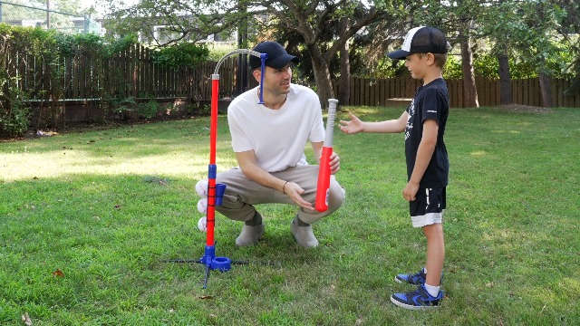 Ninja Blast Tee Ball Set for Kids - 5 Year Old Boy Birthday Gift