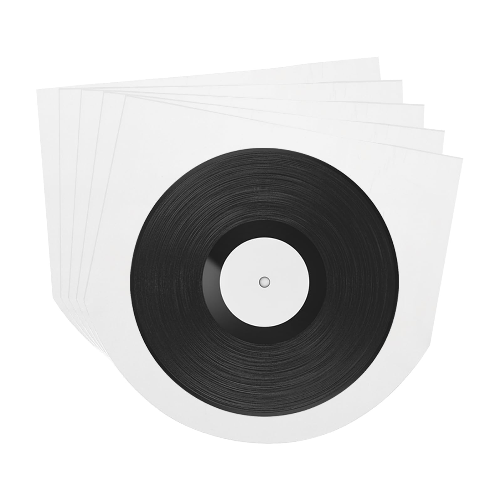QUARKZMAN 25 sztuk winylowych pokrowców na płyty, przezroczyste winylowe pokrowce 5,1" x 5,1", winylowe osłony ochronne dla 5" single mini LP, kolekcje do przechowywania CD