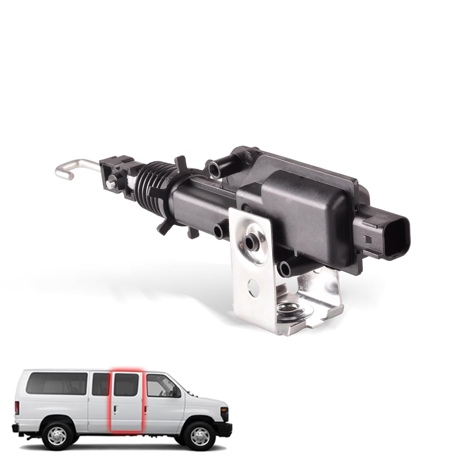 Side Door Lock Actuator Compatible for Ford E150 E250 E350 Econoline Van Side Hinged Door Power Door Lock Actuator