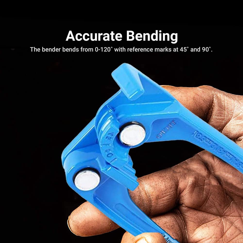 Erpmlyo 1/8 in 3/16In 1/4 in Tube Bender Oil Pipe Tube Bender Tubing Brake AC Refrigerant Line Bending Tool - Image 4