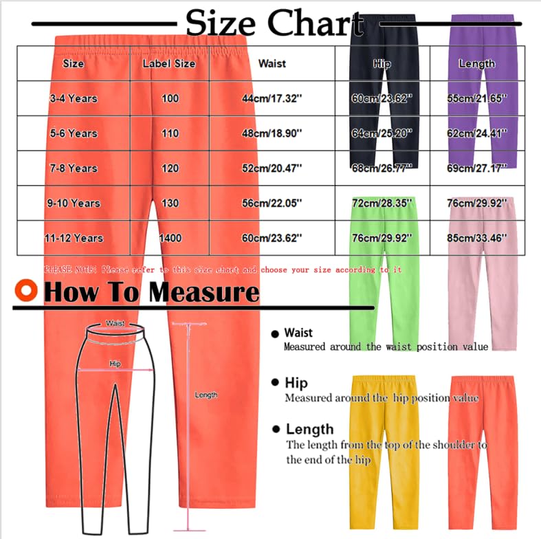 Girls Leggings Toddler Big Polyester Spandex Stretch Pants Kids Dancing Clothing,Yoga,Ballet Tights3