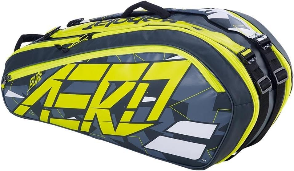 Babolat Pure Aero 6 Tennis Racquet Bag (Grey/White/Yellow)