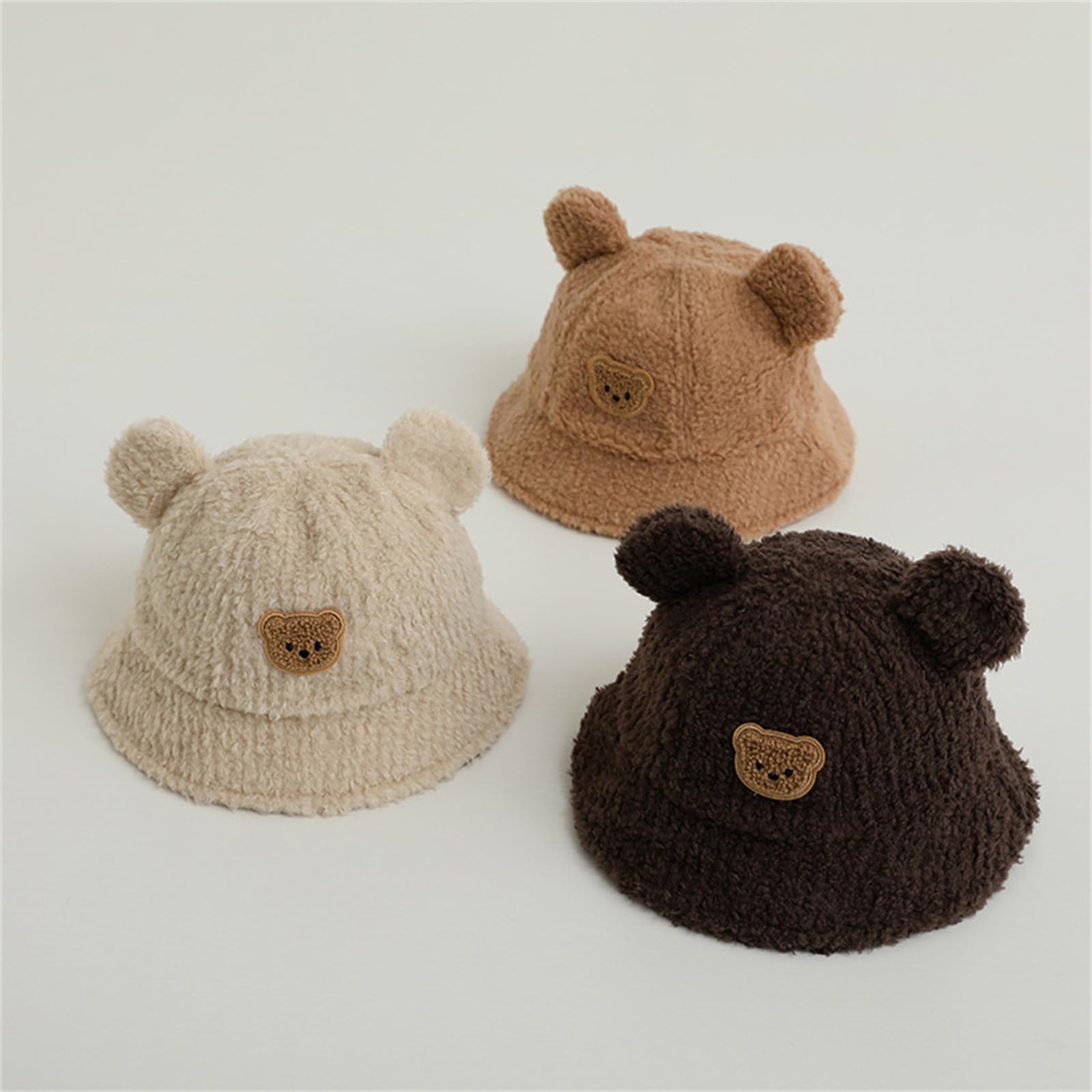 Gorro de pescador con forro polar para niños, cálido y suave, para niños y niñas de 3 a 8 años, esencial para otoño e invierno