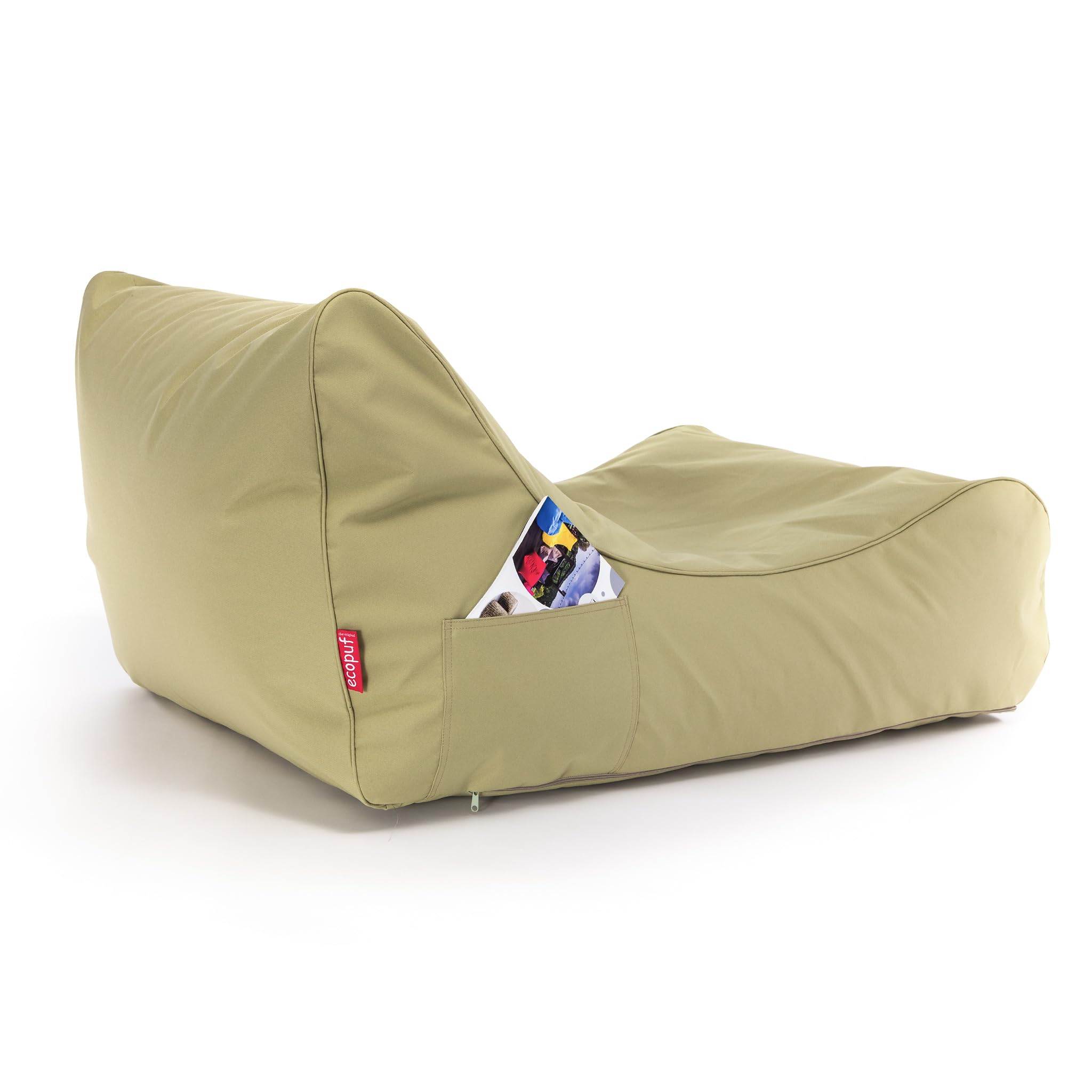 Ecopuf Master Canapé Pouf Chaise Longue da esterno 115x65x60cm Olivo M13