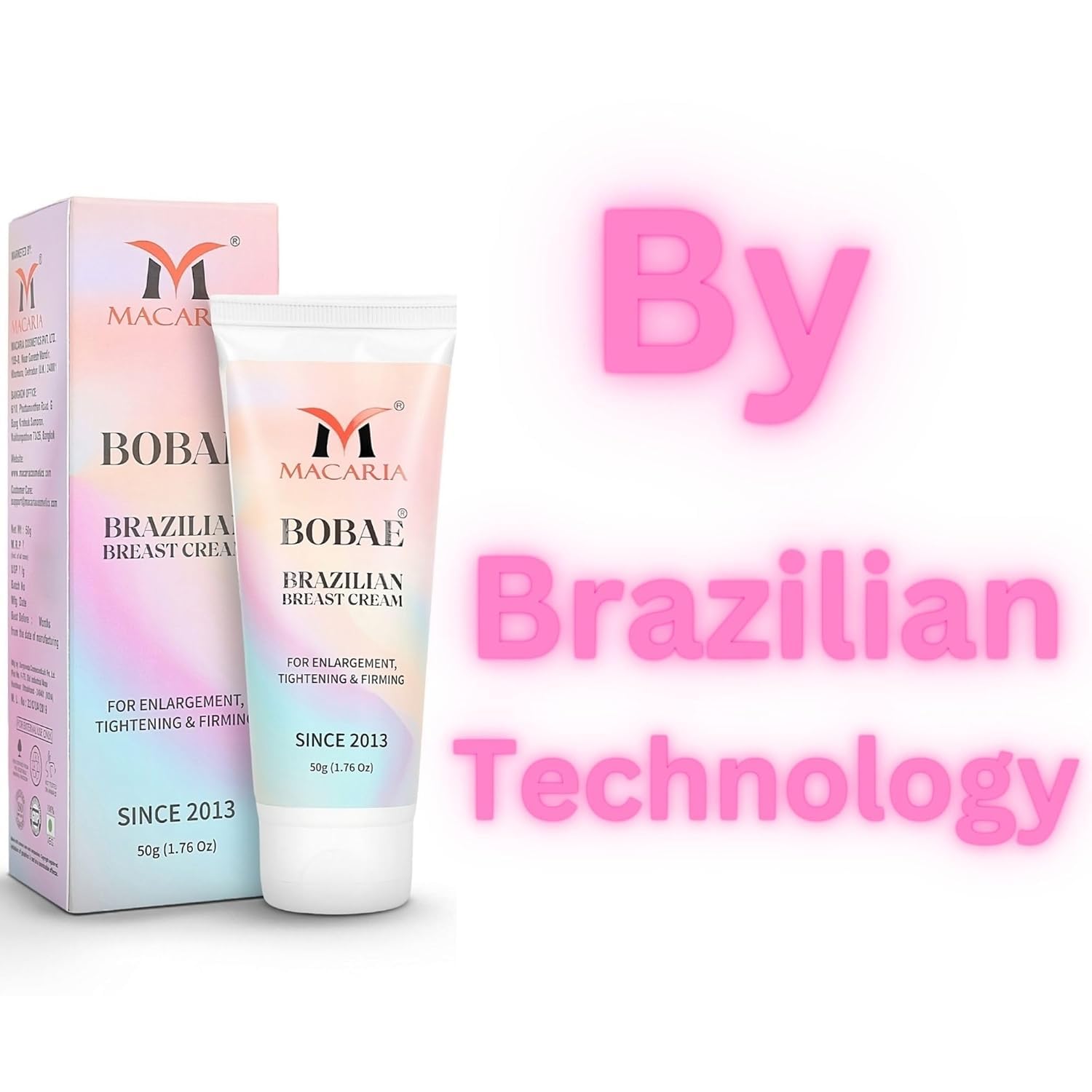 Bobae Brazilian Breast Lift Cream, Brazilian Breast Care Cream, Breast Grow Fast Cream, Strengthens Skin Elasticity & Firmness breast cream enlargement Grow Fast