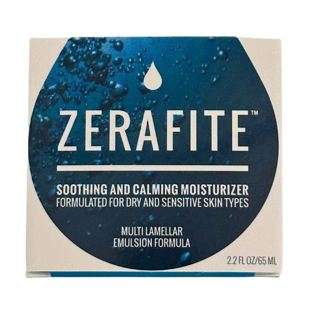 ZERAFITE Soothing and Calming Face Moisturizer for Dry & Sensitive Skin, 2.2 fl oz