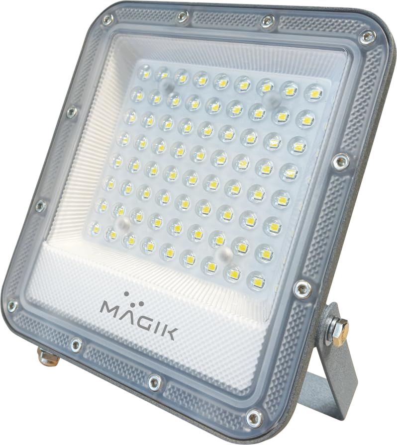 Image of MAGIK Apollo Pro Max 50W LED Flood Light | Sleek Design, Sturdy Body | IP65 Waterproof | Industrial & Commercial Outdoor Lighting | 2-Year Warranty | Cool White