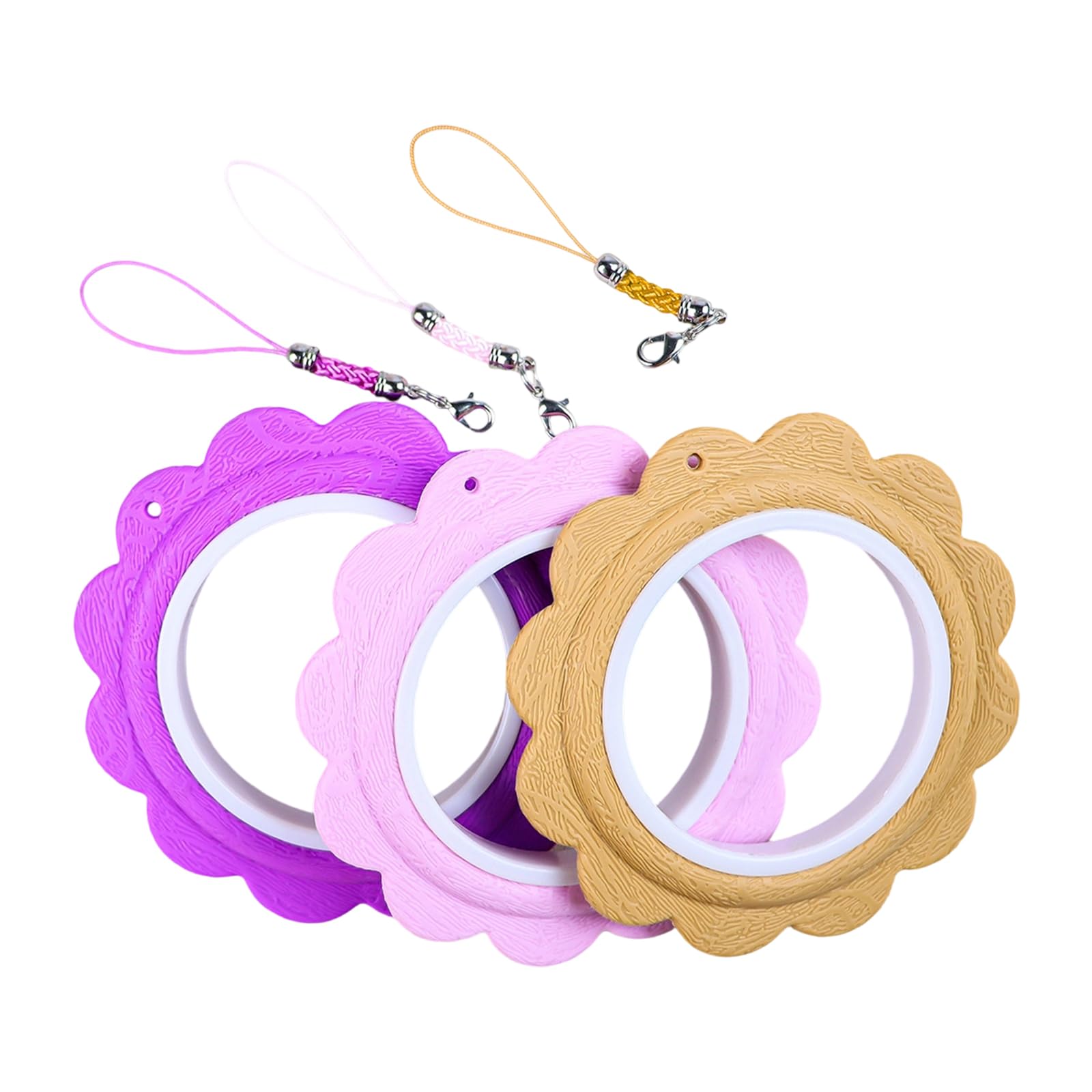 3 Pcs Round Wreath Embroidery Hoop for Craft Enthusiast Crosses Stitching Hoop Embroidery Circles Rings Frame