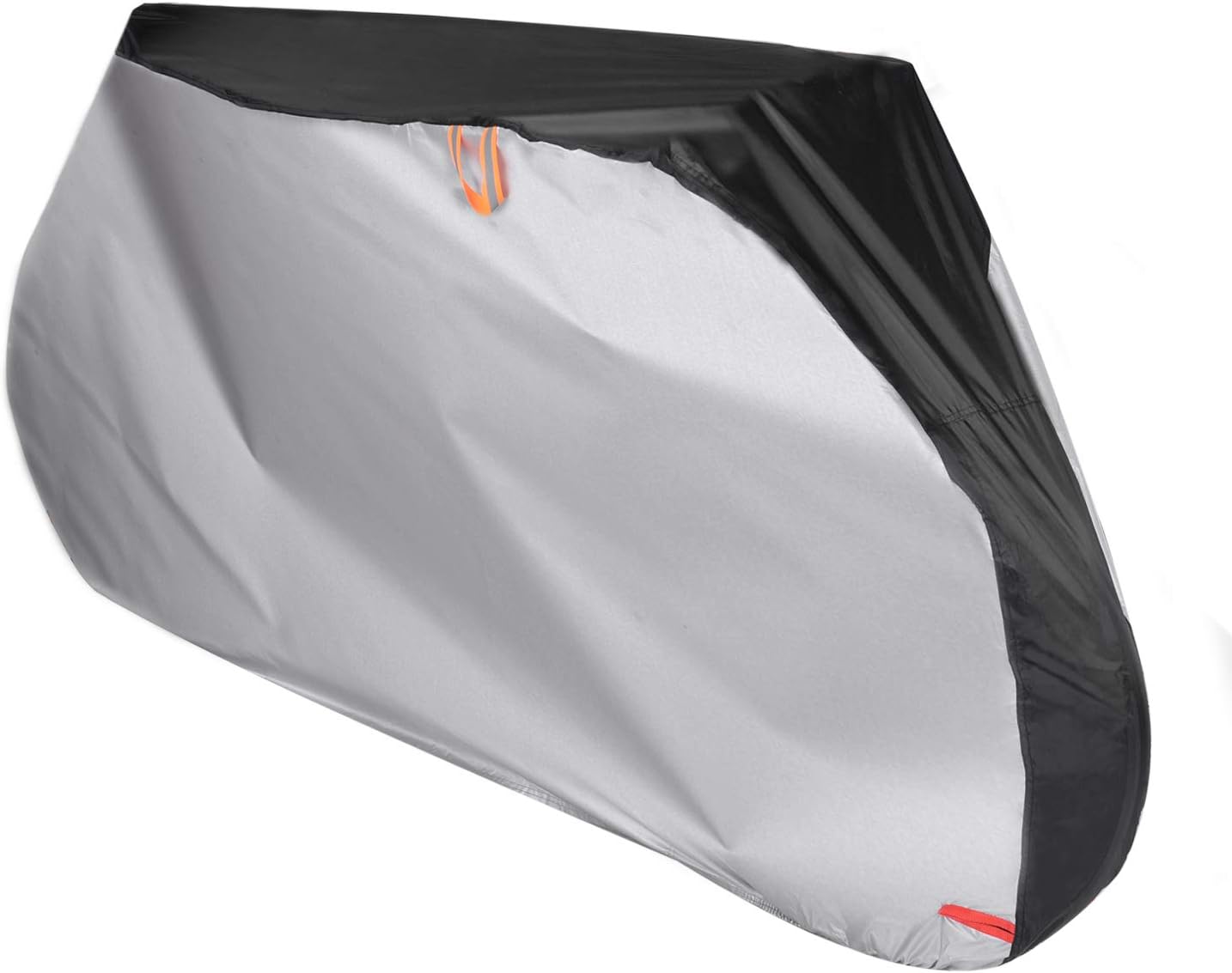 COLOR RAIN TIME Bike Cover for Outdoor Bicycle Storage - XL -Waterproof & Anti-UV - Protection from All Weather Conditions for Mountain & Road Bikes (Black+Silver, XL)