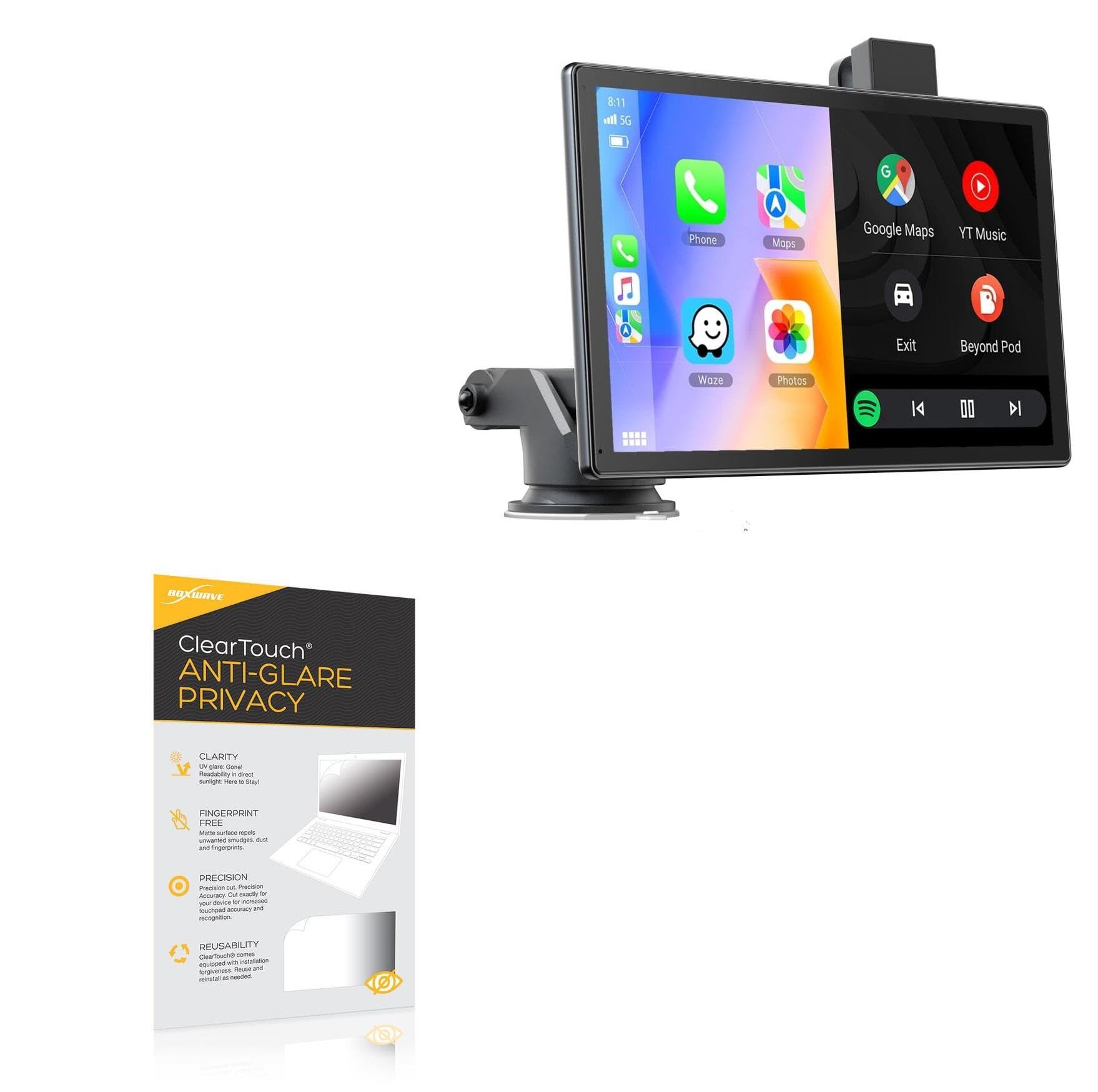 BoxWave Screen Protector Compatible with Volam RC13 (9 in) - ClearTouch Anti-Glare Privacy (2-Pack), Privacy Screen Protector Flexible Film Anti-Glare