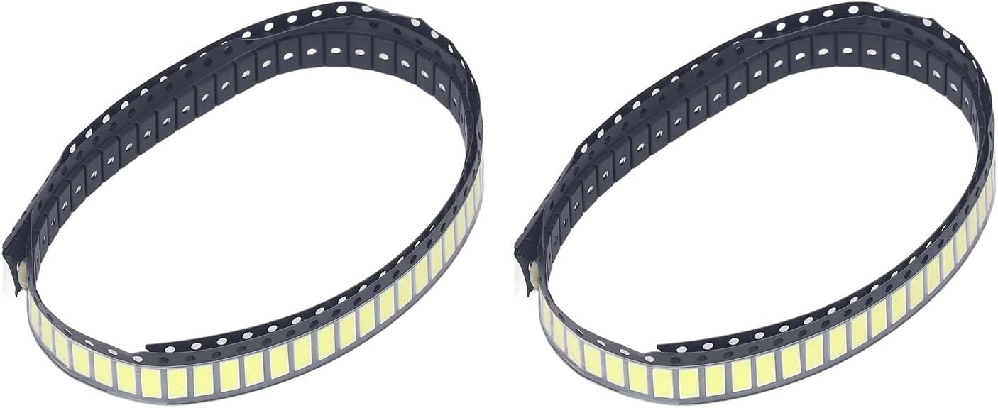 EMUKOEP 200Pcs White 6V SMD LED LIGHT Color Temperature 6000-6500K LCD TV RetroIlumination Account