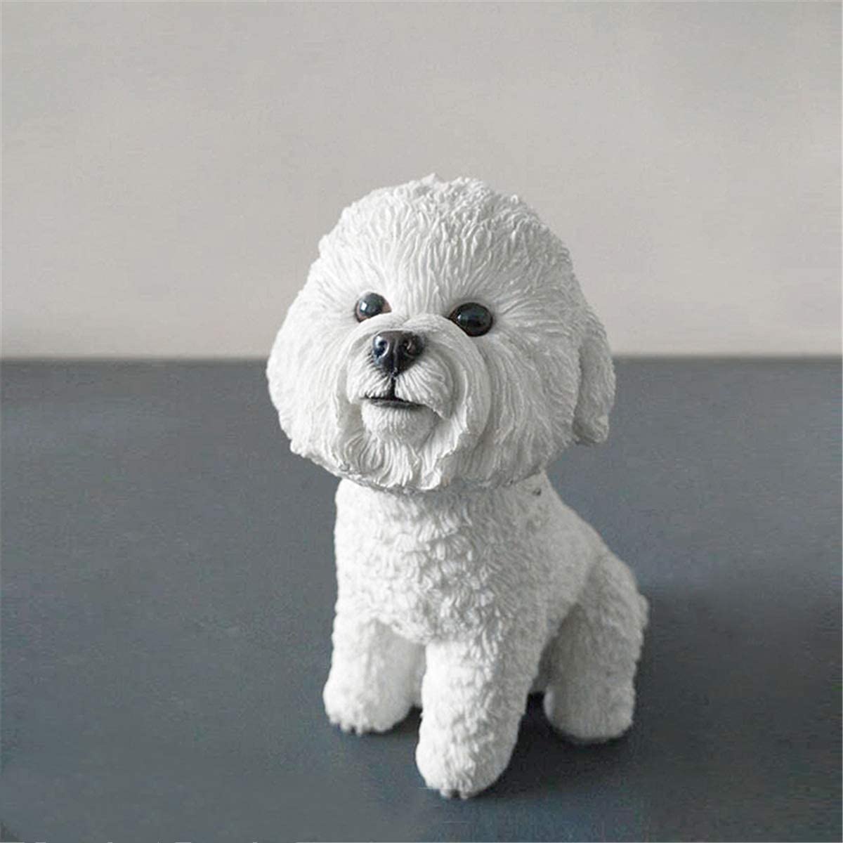 木彫り　ビションフリーゼ c3b11b9287ea1b14b8ae5372cd1ee3