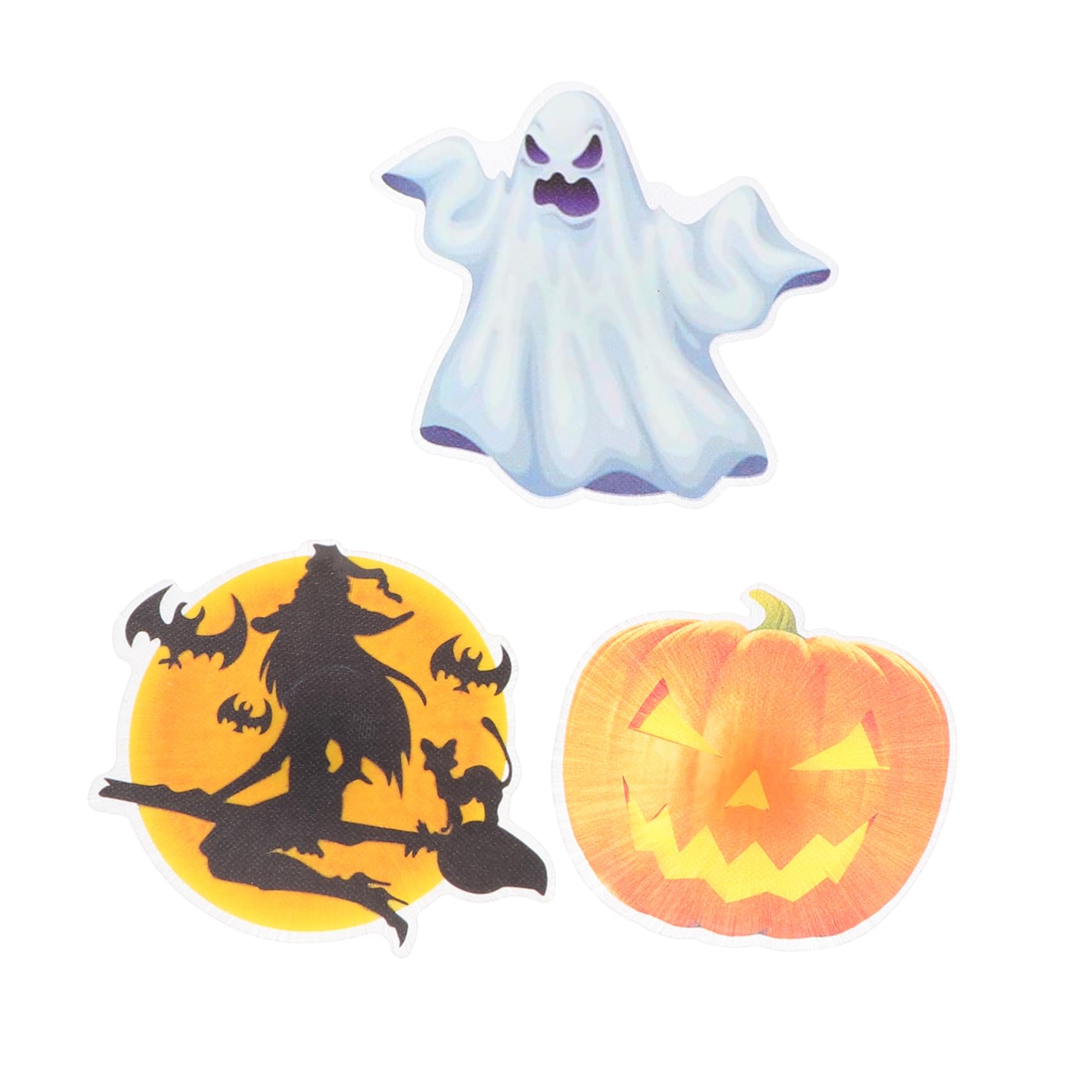 Housoutil 3pcs Decorative Fiber-Optic Lamp Adornments for Halloween Creative Hanging Pendants Random Styles for Unique Indoor and Outdoor Party Atmosphere