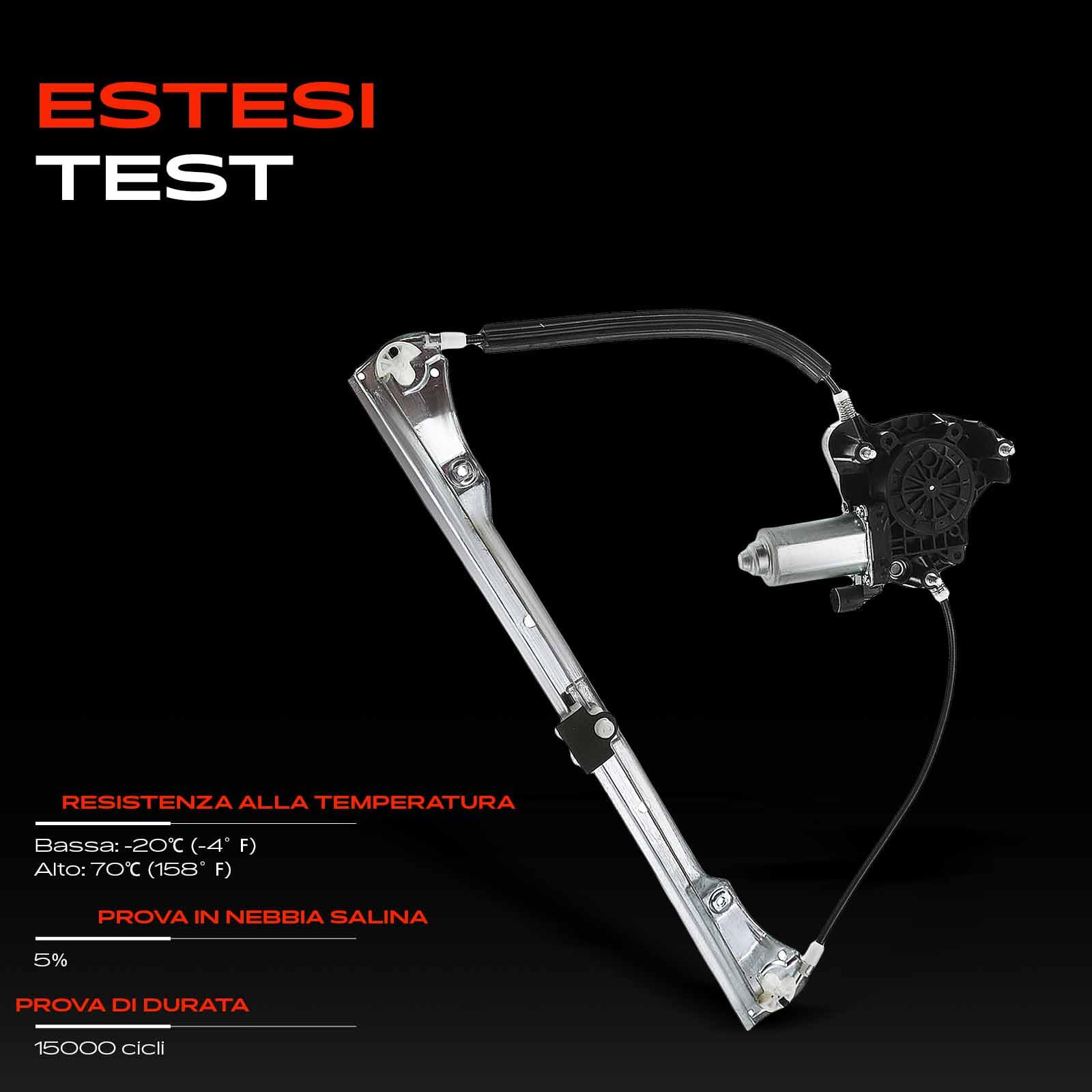 Frankberg Alzacristallo con motore anteriore sinistro Sostituzione per Clio II BB CB Thalia I LB0/1/2 LB 4/5 porte 1998-2019 8200169093