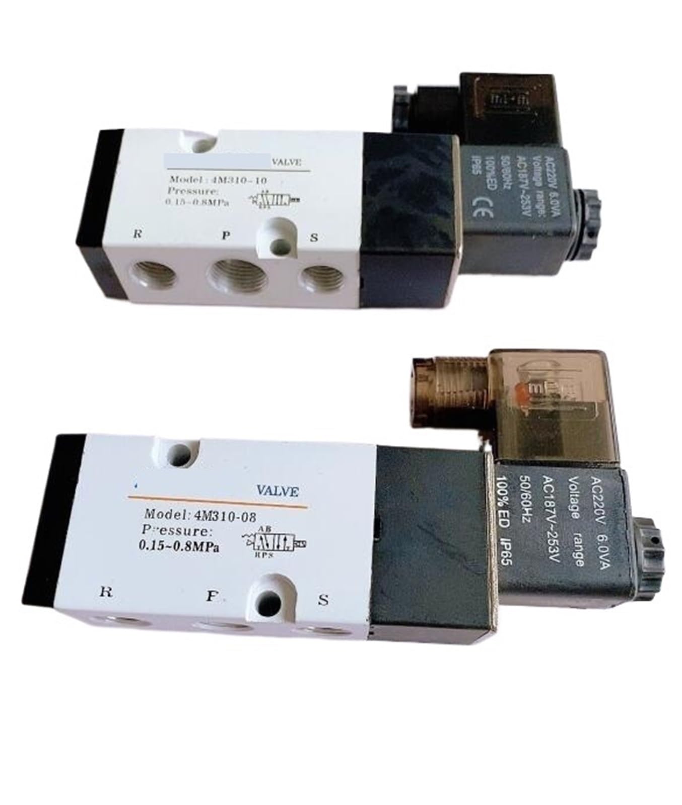 Électrovanne pneumatique 4M310-08 1/4" avec embase pour pilotage de vérin 5 ports