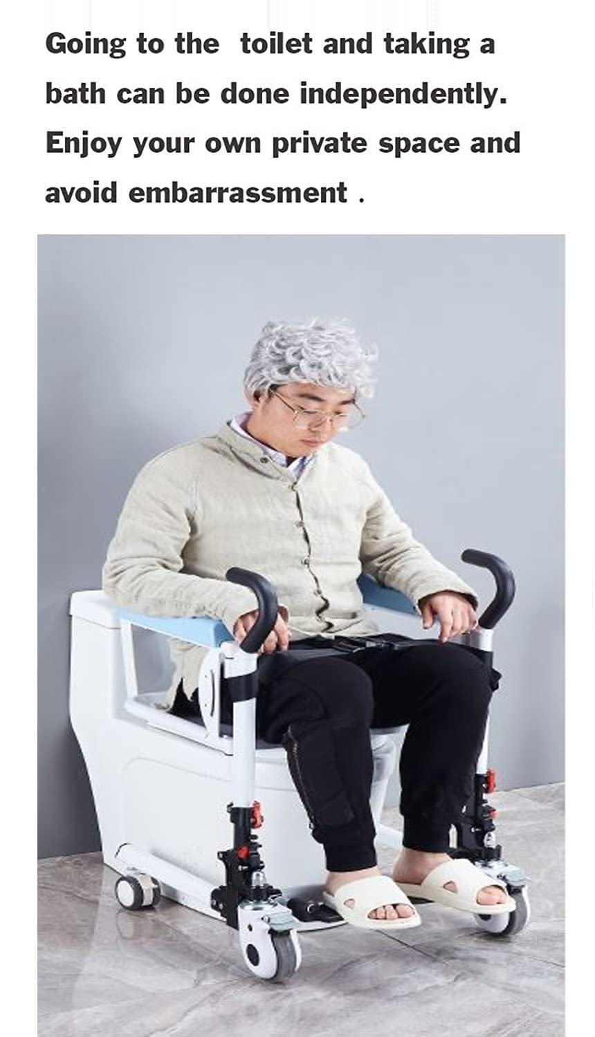 Sedia a rotelle per sollevamento medico, dispositivo di trasferimento per disabili per la casa di sollevamento multifunzionale infermieristica per anziani a letto leva alzabile per anziani paralizzati