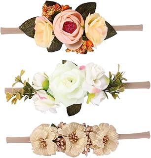 ibasenice Laços De Cabelo Para Crianças Laços De Cabelo Infantis Ternos De Grinalda De Flores De Bebê Tiaras De Bebê Flores De Camélia Ternos Europeus E Americanos Arnês Bandas De Cabelo De