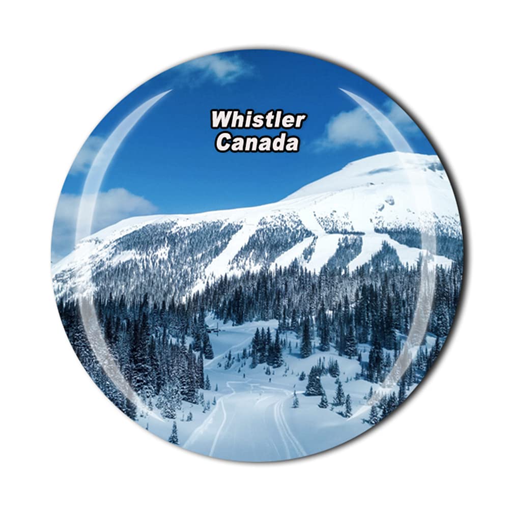 Canada Whistler Fridge Magnet for Refrigerator Souvenir Gift Crystal Magnetic Sticker Collection