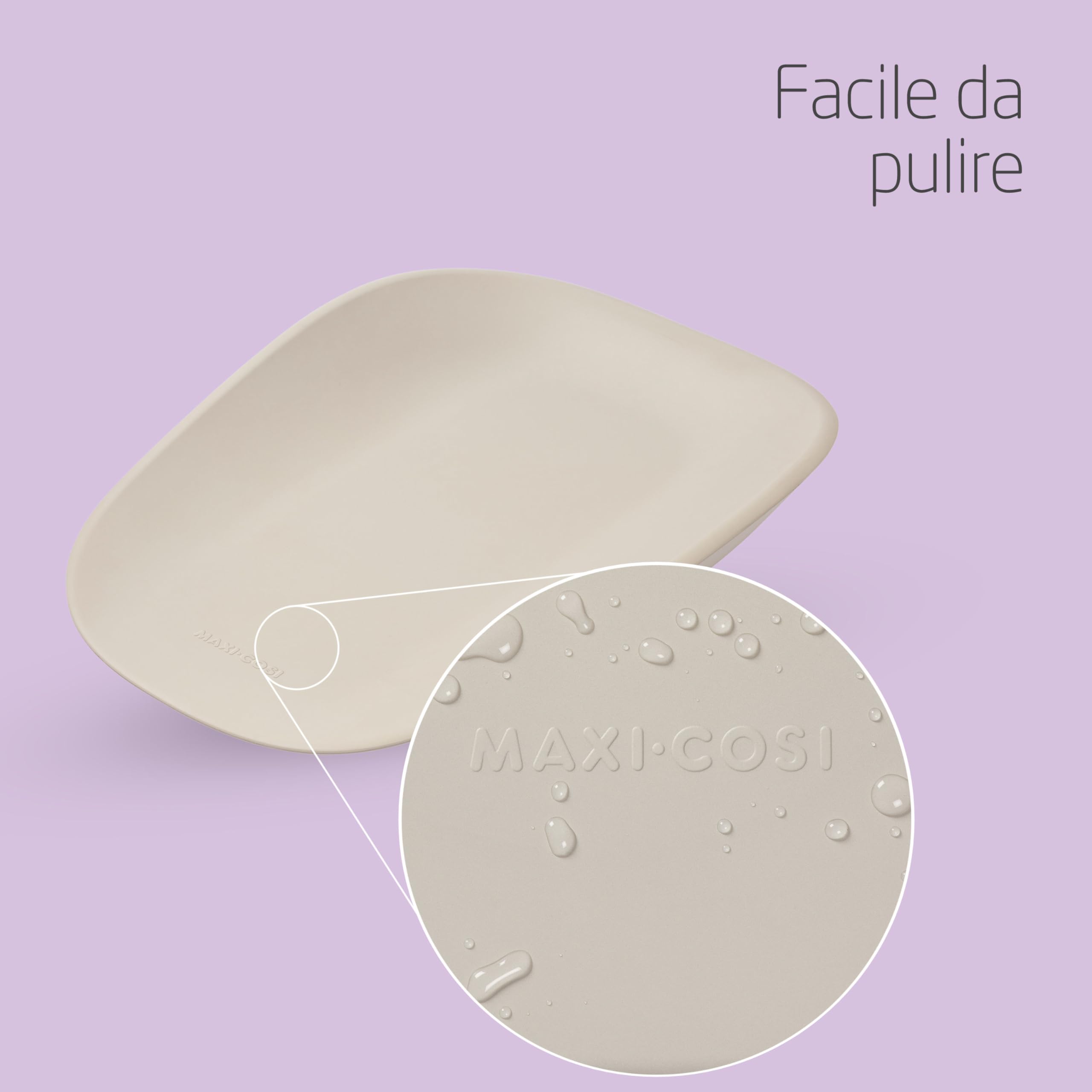 Maxi-Cosi Mavis, Fasciatoio Neonato, 50x70cm, 0-12 mesi, Neonati e Bimbi Piccoli, Bordi Alti Arrotondati, Facile da Pulire, Antiscivolo, Morbido Materassino Fasciatoio da Tavolo, Elegance Beige