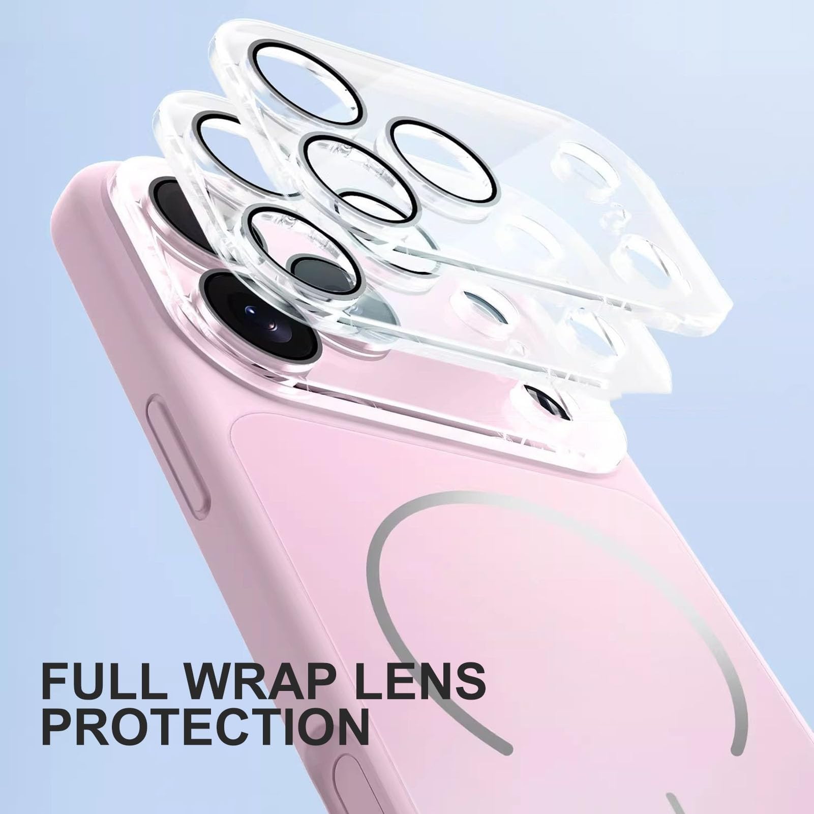 Generico Custodia Magnetica In Silicone Liquido For IPhone 17/17 Air/17 Pro/17 Pro Max, Copertura Protettiva For Fotocamera Con Rivestimento In Fibra Ultra Sottile(Orange,17 Pro Max)