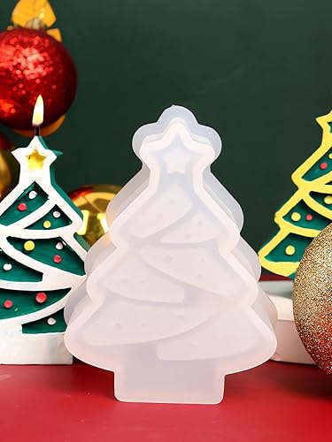 Miniatura 7 de Molde de vela de silicona de Navidad DIY jengibre pan hombre vela fabricación