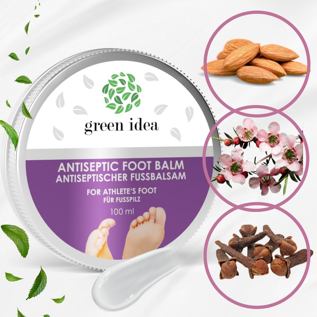 Balsam do stóp z drzewem herbacianym - wysoka zawartość ziół, olejków eterycznych z manuka i olejku z drzewa herbacianego - krem ​​do stóp 100 ml