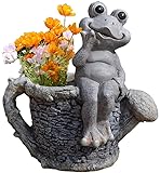 【Cadeaux parfaits】 - Êtes-vous inquiet des cadeaux à envoyer ? Cette délicate jardinière en pichet grenouille est un bon choix. Qu'il s'agisse de sa jolie forme de grenouille ou de son aspect pratique, la jardinière plaira aux gens, en particulier aux femmes. C'est le cadeau parfait pour votre famille, petite amie, ami ou quelqu'un que vous aimez