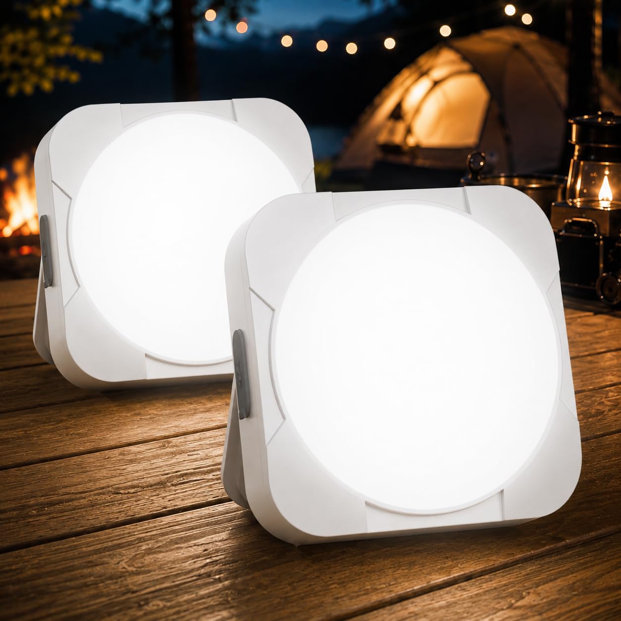 Wiederaufladbare LED-Camping-Laterne: 2000 mAh batteriebetriebenes Zeltlicht mit Magnet – Camping, unverzichtbare wasserdichte Taschenlampe für Wandern, Stromausfall, Notfall, Überleben