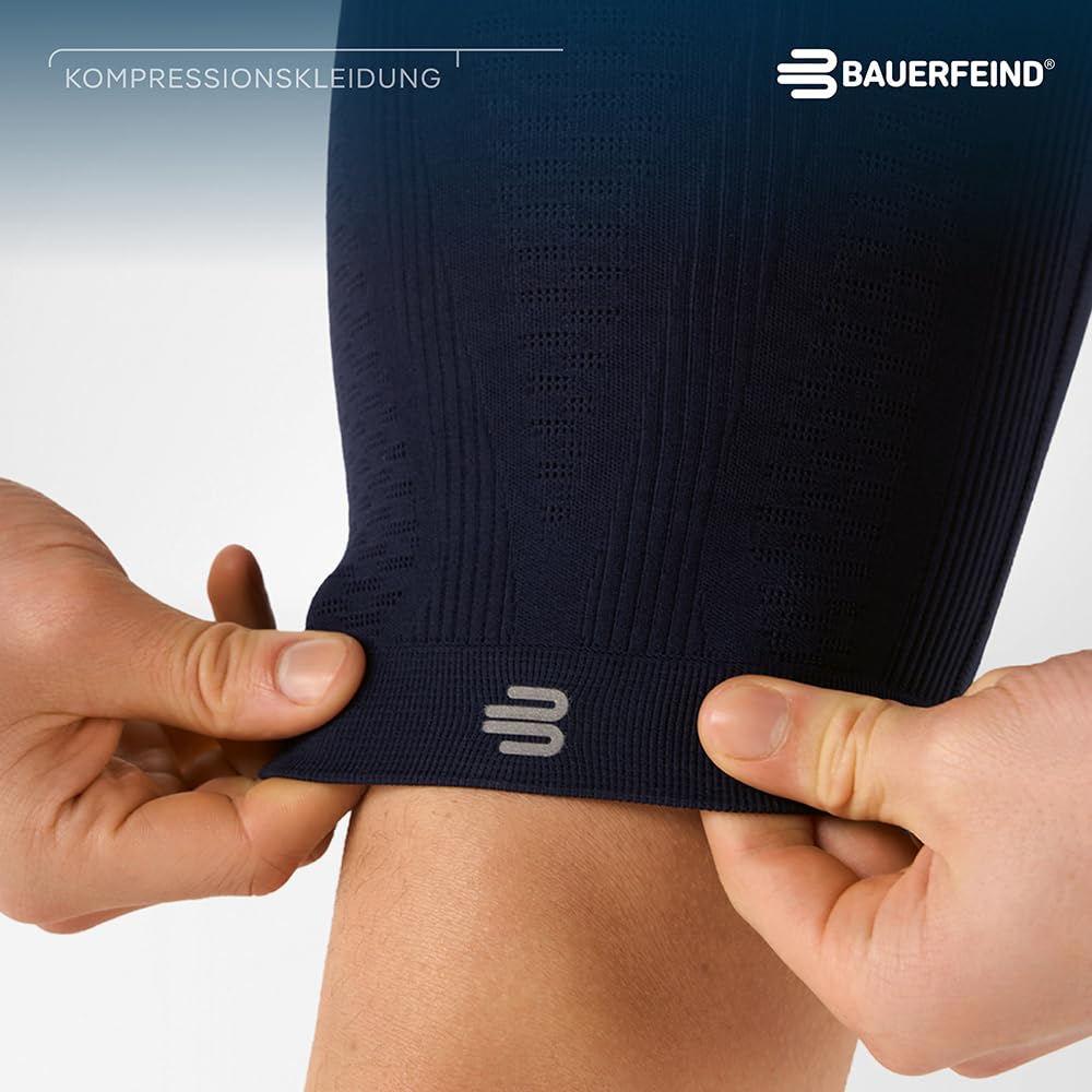BAUERFEIND Kompressions-Hose „Sports Compression Tights Short“, Sporthose für Herren, Kurz, Für verbesserte Durchblutung der Beinmuskulatur, Polyamid/Elasthan