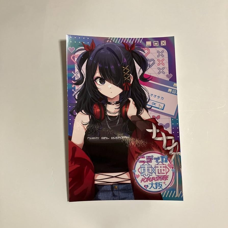 NEEDYGIRL OVERDOSE缶バッジ ポストカード イラストカード 超
