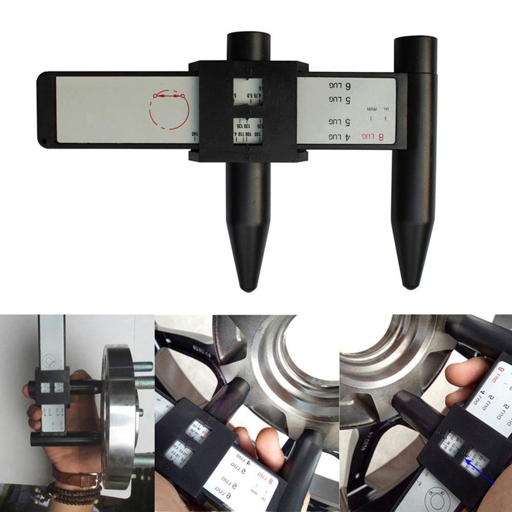 Buy HANJA VAL Car Wheel Tire Rim Bolt Ruler,PCD 4 5 6 8 Holes Lug Wheel