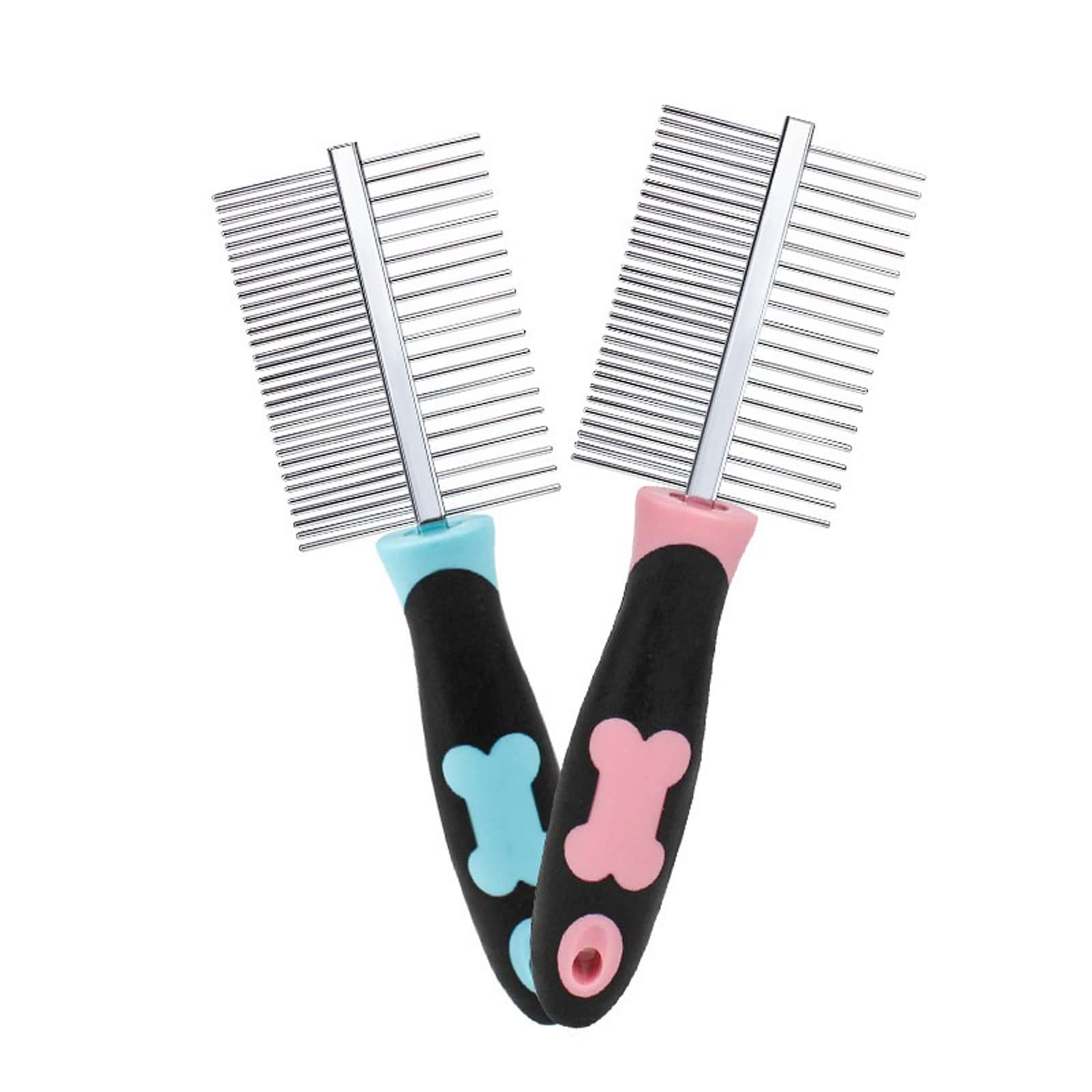 DieffematicSZ Peine Perra Cat cepillo para mascotas para mascotas para cachorro para perros pequeños perros para el cabello de doble cara mascotas de belleza herramienta para mascotas productos para m