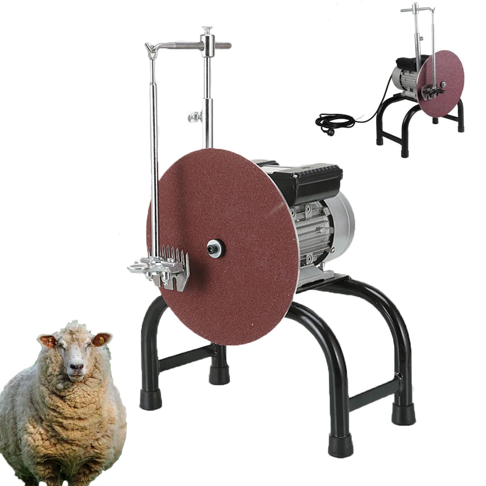Affilatrice professionale per forbici da lana con potenza elevata da 550 W, affilatrice elettrica per tosatrici per pecore, ideale per agricoltori professionisti e per uso domestico