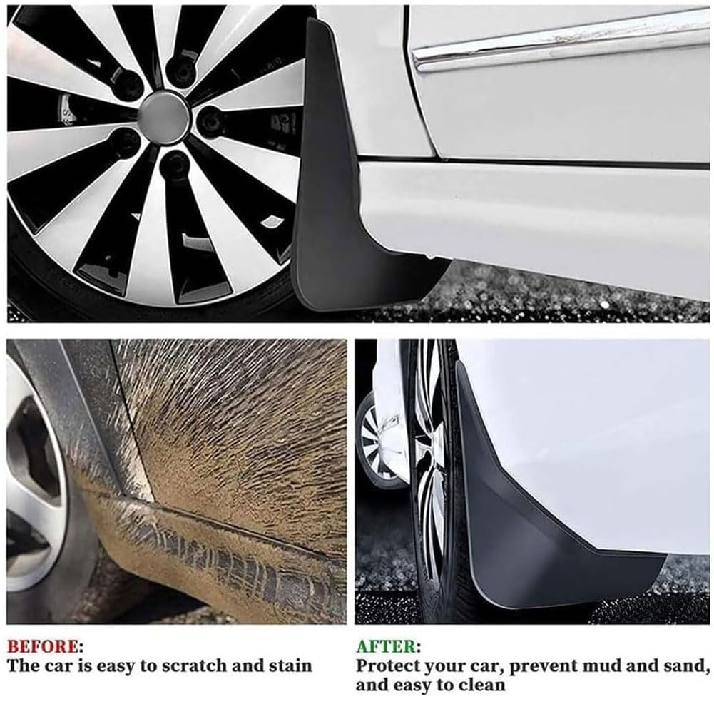 Kotflügel Set Für Range Rover Evoque 2020-2024 - Vorne & Hinten Schmutzfänger Schwarz